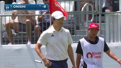 Kaito Onishi makes birdie on No. 17 at Rocket Classic