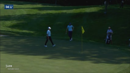 Kramer Hickok converts birdie at John Deere