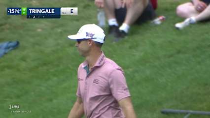 Cameron Tringale makes birdie on No. 15 at Travelers