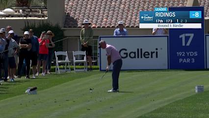 Tag Ridings makes birdie on No. 17 at Galleri Classic