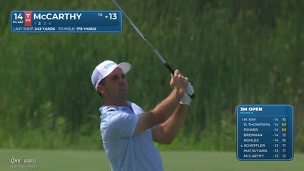 Denny McCarthy's 173-yard approach sets up birdie on No. 14 at 3M Open