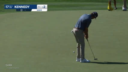 Blake Kennedy rolls in 34-footer for birdie at Valspar