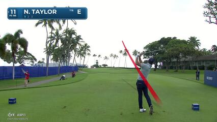 Nick Taylor hits 195-yard tee shot to 7 feet, sets up birdie on No. 11 at Sony Open