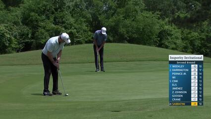 Rory Sabbatini makes birdie on No. 11 at Insperity Invitational