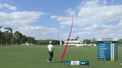 Min Woo Lee makes birdie on No. 16 at Texas Children's
