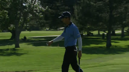Trevor Cone makes birdie putt on No. 15 at Utah Championship