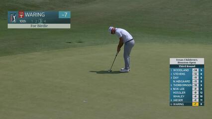 Paul Waring sinks 13-foot birdie putt on No. 10 at Texas Children's