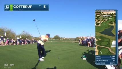 Chris Gotterup holes out 27-foot eagle shot from fairway at WM Phoenix Open