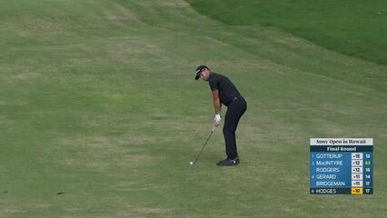 Lee Hodges hits 90-yard approach to 7 feet, sets up birdie on No. 18 at Sony Open