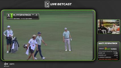 Matt Fitzpatrick sinks 10-foot birdie putt on No. 6 at Arnold Palmer