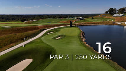 Players, caddies, amateurs take on diabolical par 3 before Korn Ferry Tour Championship