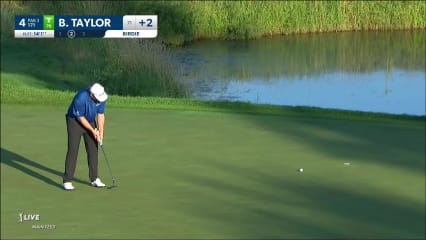 Ben Taylor rolls in 14-foot putt for birdie at 3M Open