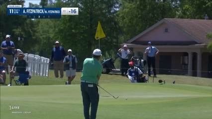 Alex Fitzpatrick gets up-and-down for birdie at Zurich Classic