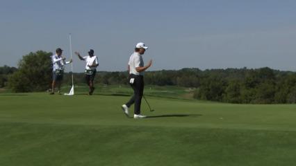 Aldrich Potgieter holes birdie putt from 14 feet at Korn Ferry Tour Champ
