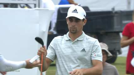 Joaquin Niemann makes birdie on No. 16 at FedEx St. Jude Champ