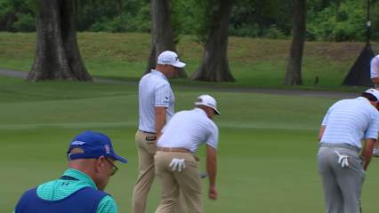 Brice Garnett makes birdie on No. 5 at Zurich Classic
