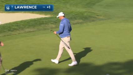 Thriston Lawrence makes 12-foot putt for birdie at Farmers