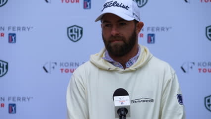 Cameron Young interview after Round 1 of the Evans Scholars Invitational