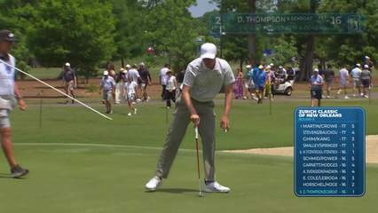 Thompson/Eckroat makes birdie on No. 2 at Zurich Classic