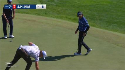 S.H. Kim's 42-foot birdie putt finds the bottom of the cup at RBC Canadian