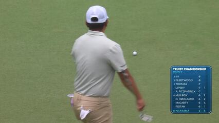 Kurt Kitayama drains 5-foot putt for birdie on No. 7 at Truist Championship