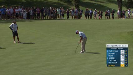 Tag Ridings makes birdie on No. 18 at Principal Charity Classic
