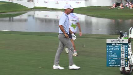 Sam Stevens hits 92-yard approach to 7 feet, sets up birdie on No. 16 at Texas Children's