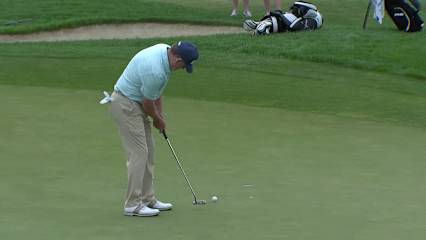 Jeff Maggert makes birdie on No. 11 at Shaw Charity