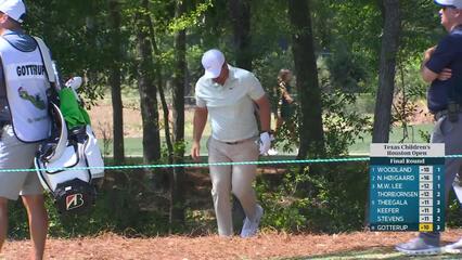Chris Gotterup hits 157-yard approach to 19 feet, sets up birdie on No. 4 at Texas Children's