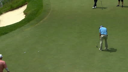 Scott Dunlap rolls in birdie putt at KitchenAid Senior PGA