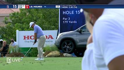 J.B. Holmes approach sets up birdie make on No. 15 in Round 3 at The Honda Classic