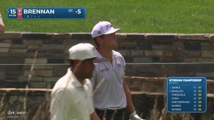 Michael Brennan reaches par-5 No. 15 in two, makes eagle at Wyndham