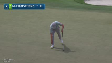 Matt Fitzpatrick sinks 21-foot birdie putt on No. 2 at Arnold Palmer