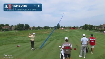 Patrick Fishburn hits tee shot to 10 feet, sets up birdie on No. 8 at 3M Open