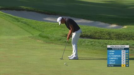 Kevin Yu makes birdie on No. 7 at John Deere