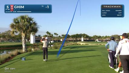 Doug Ghim hits 183-yard tee shot to 10 feet, sets up birdie on No. 5 at Cognizant Classic