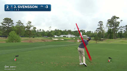 Jesper Svensson spins tee shot to set up birdie at Houston Open