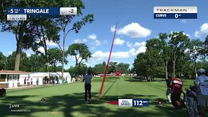 Cameron Tringale dials in tee shot to yield birdie at Rocket Mortgage