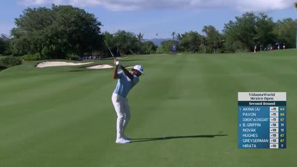 Max Homa reaches par-5 No. 12 in two, makes birdie at Mexico Open