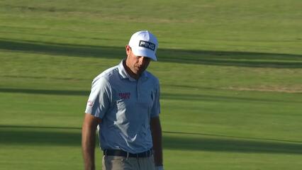Brandon Harkins' beautiful chip-in birdie at The Bahamas Golf Classic