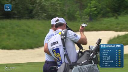 Sam Burns gets up-and-down from 95 yards for birdie on No. 6 at RBC Canadian