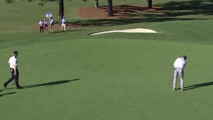 Jason Caron makes birdie putt on No. 17 at Dominion Energy Charity Classic