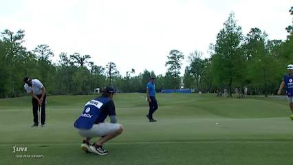 Curtis Thompson makes 20-foot birdie putt at Zurich Classic