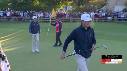 Jackson Koivun makes birdie on No. 1 at the 2026 Presidents Cup