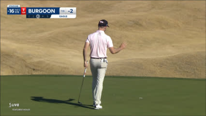 Bronson Burgoon makes 10-foot eagle putt at The American Express