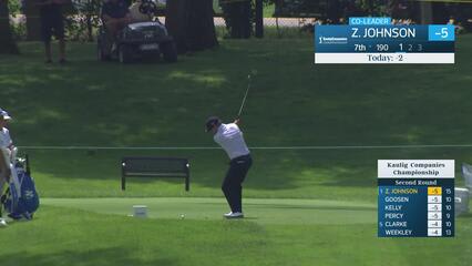 Zach Johnson makes birdie on No. 7 at Kaulig Companies Championship