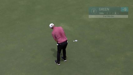 Richard Green makes birdie on No. 18 at Regions Tradition