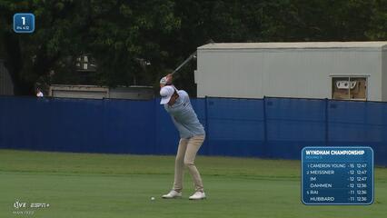 Jackson Koivun makes birdie on No. 1 at Wyndham