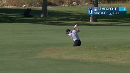 Christo Lamprecht chips in for birdie at Shriners Children's Open