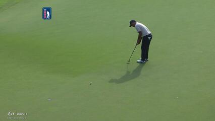 Si Woo Kim rolls in birdie putt at Wyndham